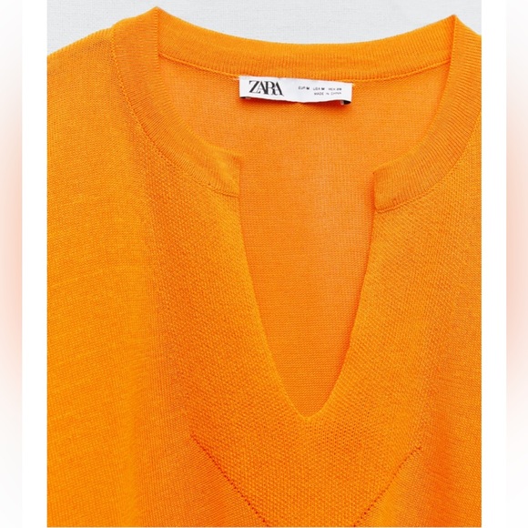 NWT ZARA ELASTIC HEM KNIT PANT AND BALLOON SLEEVE KNIT SWEATER - Picture 9 of 13